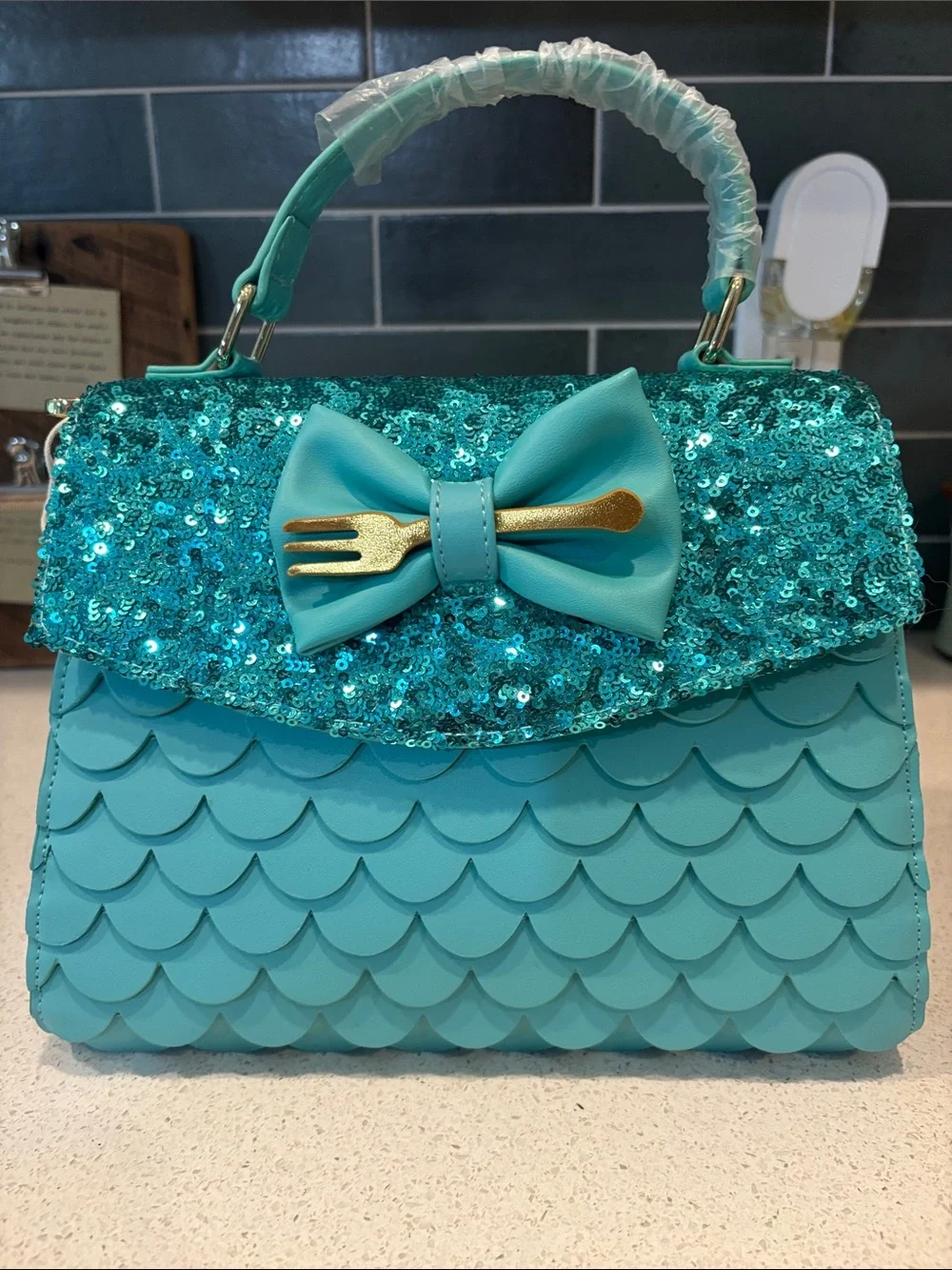 Disney Little Mermaid Sequin Crossbody Loungefly Bag NWT